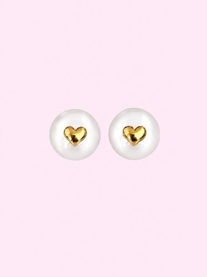 heart plate earrings