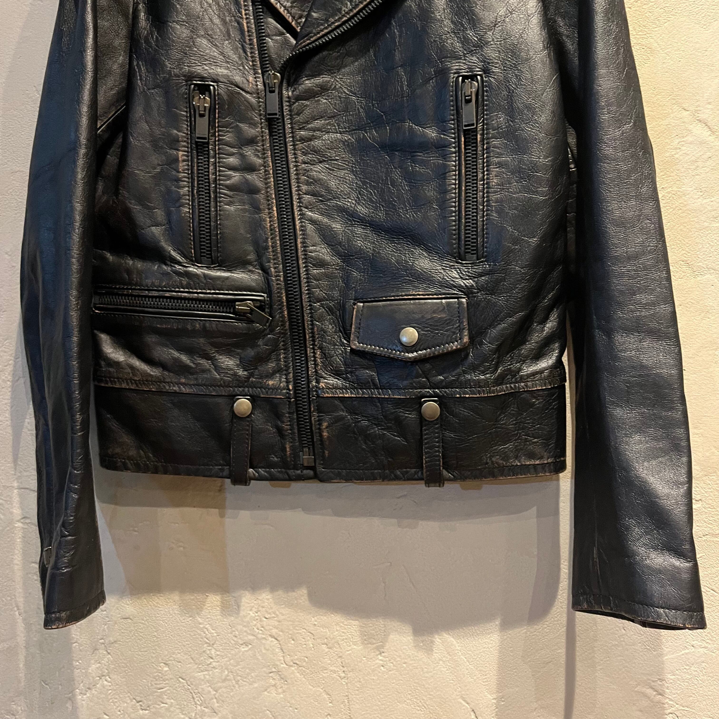 SAINT LAURENT PARIS サンローランパリ レザーライダースジャケット 