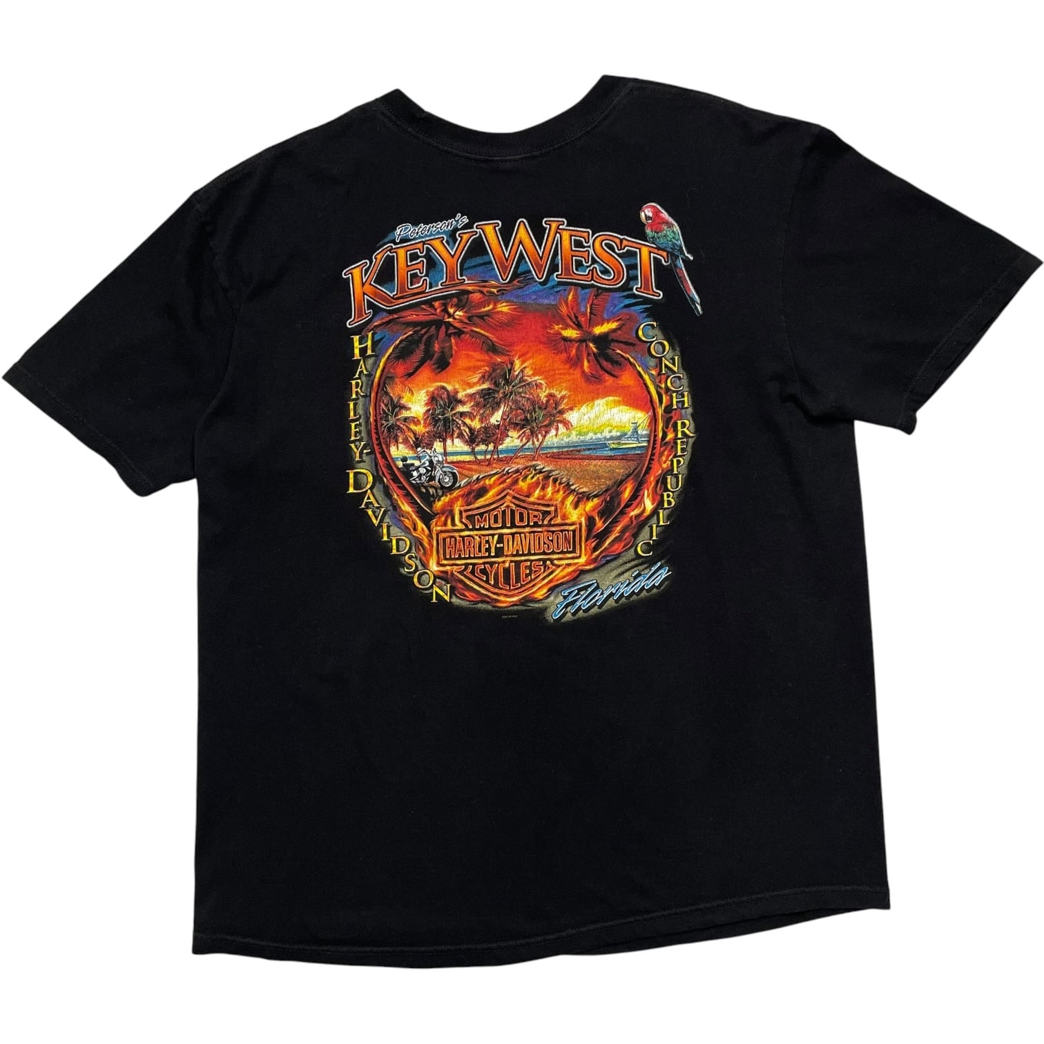 《XL》Harley-Davidson ハーレーダビッドソン Tシャツ フロントプリント バックプリント ブラック no.10103