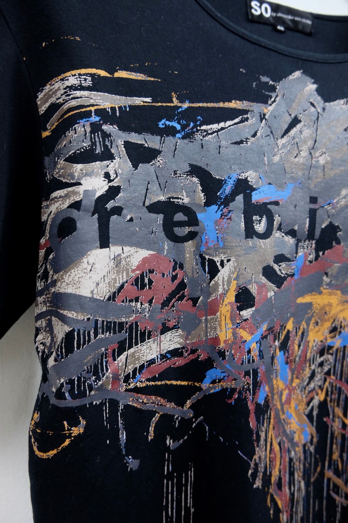 SO by ALEXANDER VAN SLOBBE paint print design s/s tee | gamustore