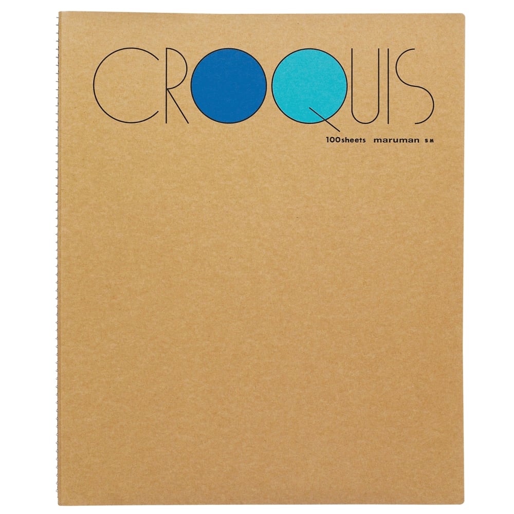 クロッキーブック 白クロッキー紙 100枚 Mサイズ(SM-02 マルマン)