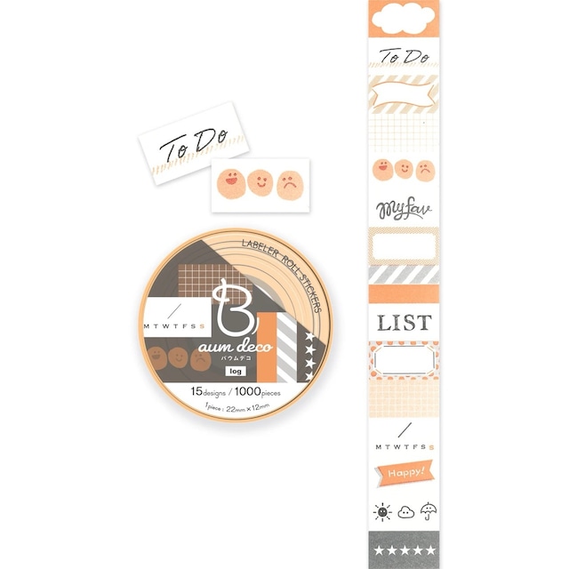 Baum deco　ログ　ラベラーロールシール　BV01