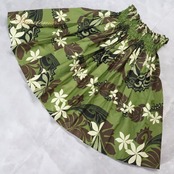 フラダンス 衣装 PauSkirtShop パウスカートショップ パウスカート グリーン系 日本製 ティアレ柄 カヒコ柄 シングル シンプル 華やか 鮮やか ハワイアン アロハ ハワイアンプリント ダンス レッスン 練習 ブラウン系 ブラック系 ベージュ系