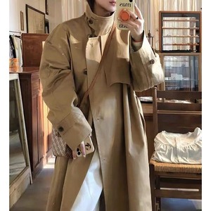 Stand collar trench coat＊S-213