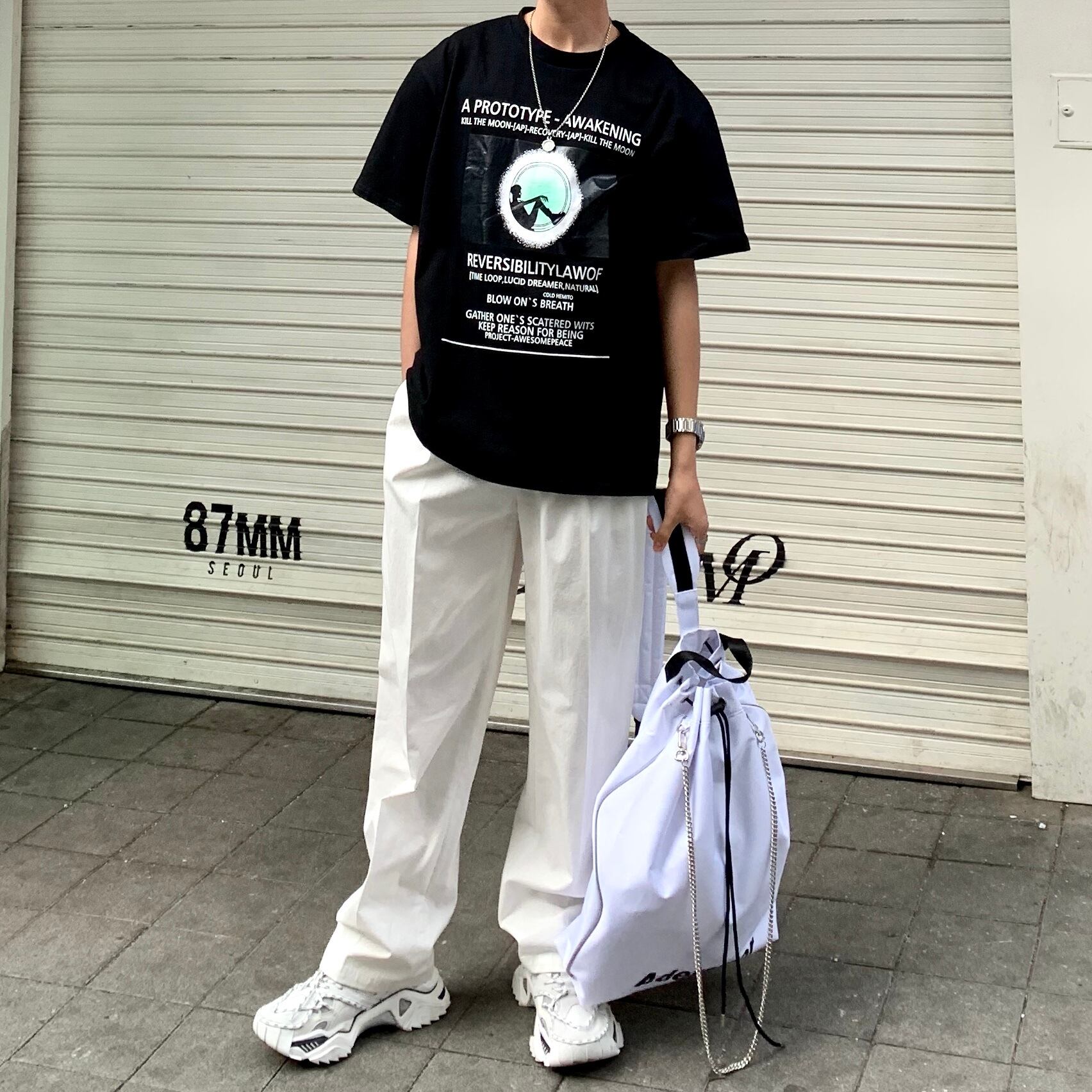 全2色 Tシャツ カットソー プリント カジュアル おしゃれ