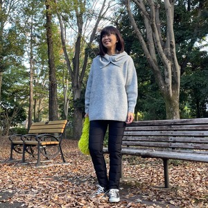 バラクラバ付 ニット