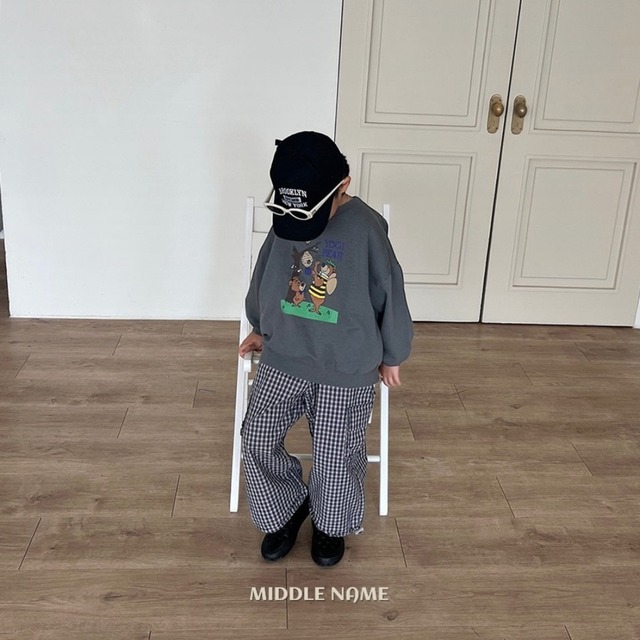 《送料無料》予約:チェック柄パンツ【MIDDLENAME】※ジュニアサイズ