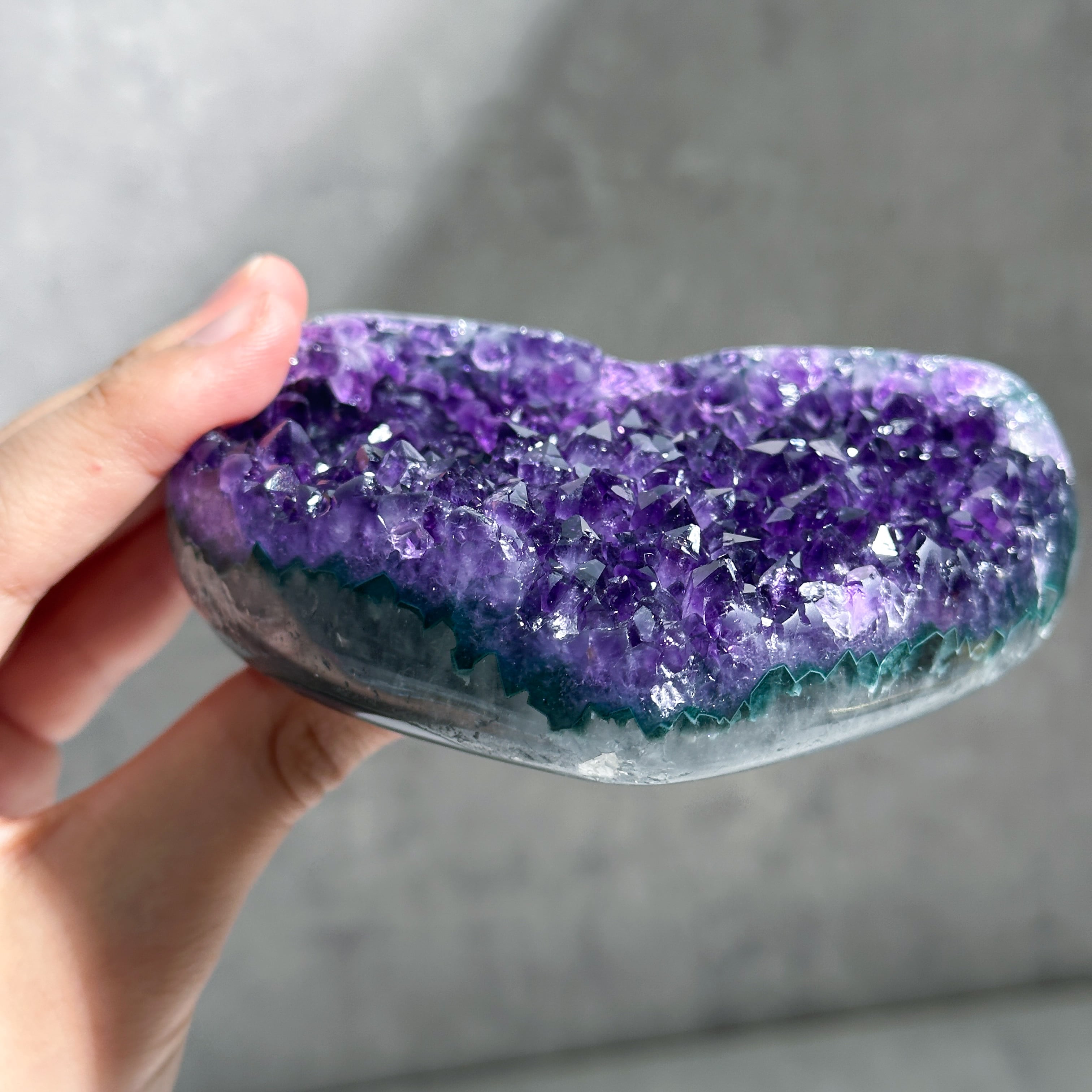 ウルグアイ産アメジスト ハート14◇ Amethyst ◇天然石・鉱石
