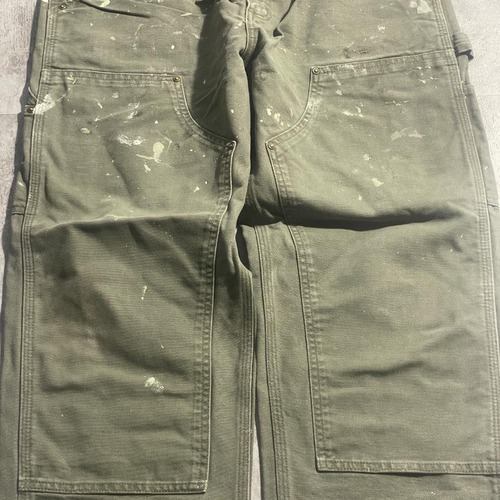 モスグリーン ダブルニー Carhartt B136 MOS 34×30 詳細写真5