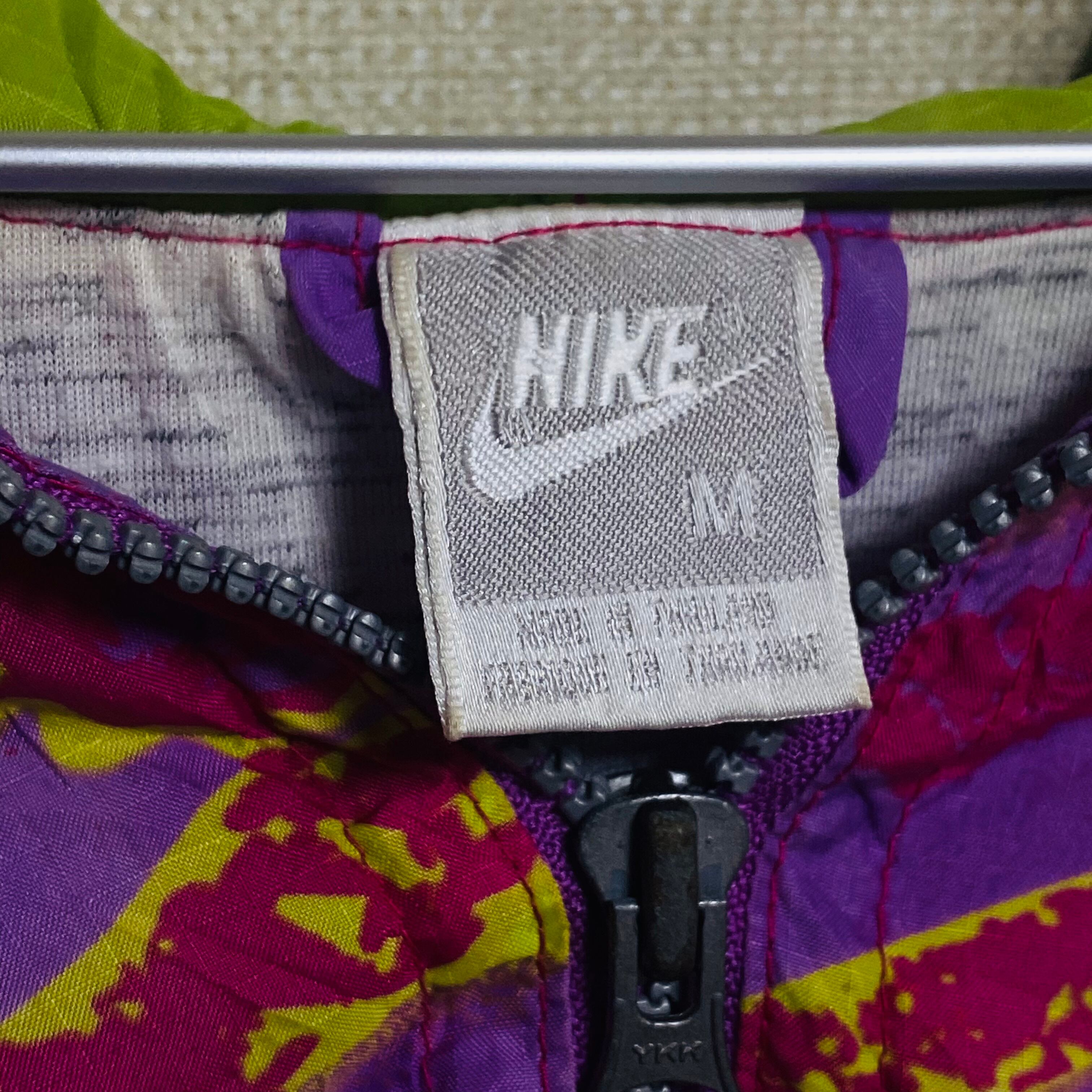 超希少】90s OLD NIKE 幾何学模様 変形 ナイロンパーカー Mサイズ
