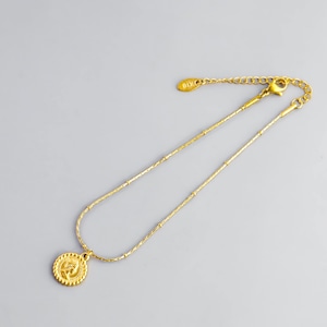 316L coin anklet  #a07