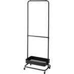 ハンガーラック コートハンガー ワゴン ハンガー コート掛け 衣類収納 収納家具 洋服掛け ポールハンガー スチール キャスター付き ストッパー付き 高さ調整可能 高さ150 高さ175 棚付き シンプル ディスプレイ グリーンスタンド 新生活 ブラック グレー ホワイト