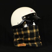 ROBIN NECK WARMER /タータンチェック(YELLOW)&ブラックファー
