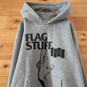 【FLAGSTUFF】BLACKFLAG スウェット フーディ パーカー ブラックフラッグ M