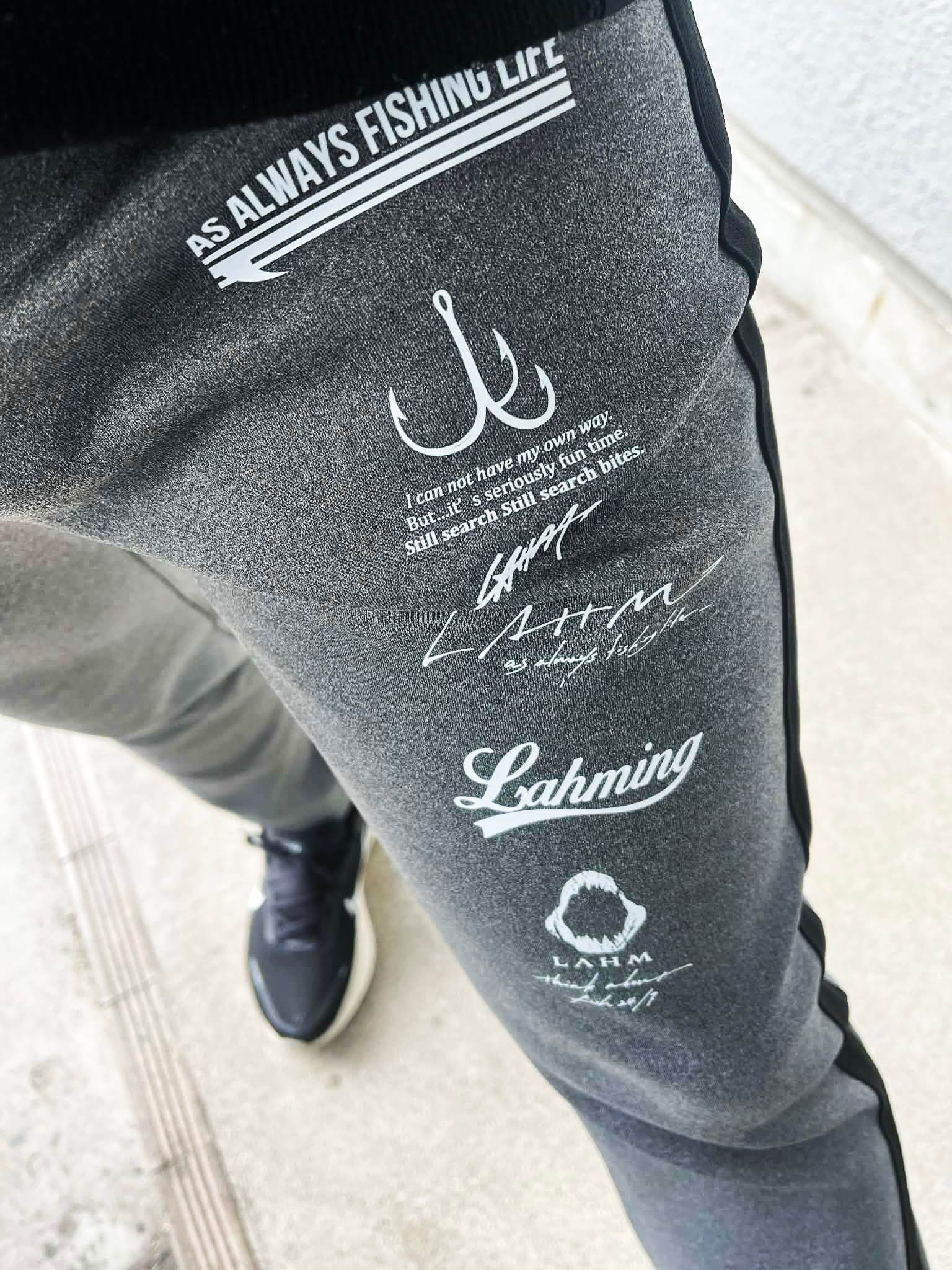 LAHM ブラックナイロンパンツ XLサイズ　新品未使用。ブラックバス釣り。 pants | ONLINE STORE LAHM