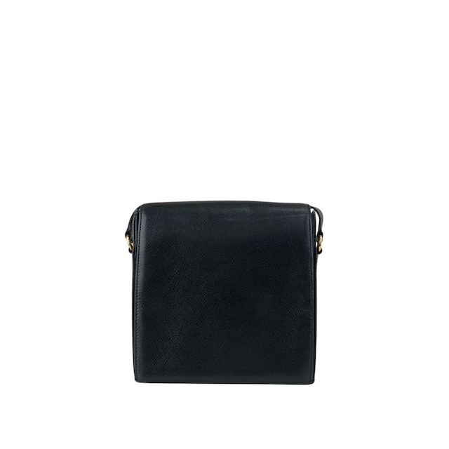 CELINE セリーヌ ショルダーバッグ ブラック ロゴ レザー ターンロック vintage ヴィンテージ オールド txhccr