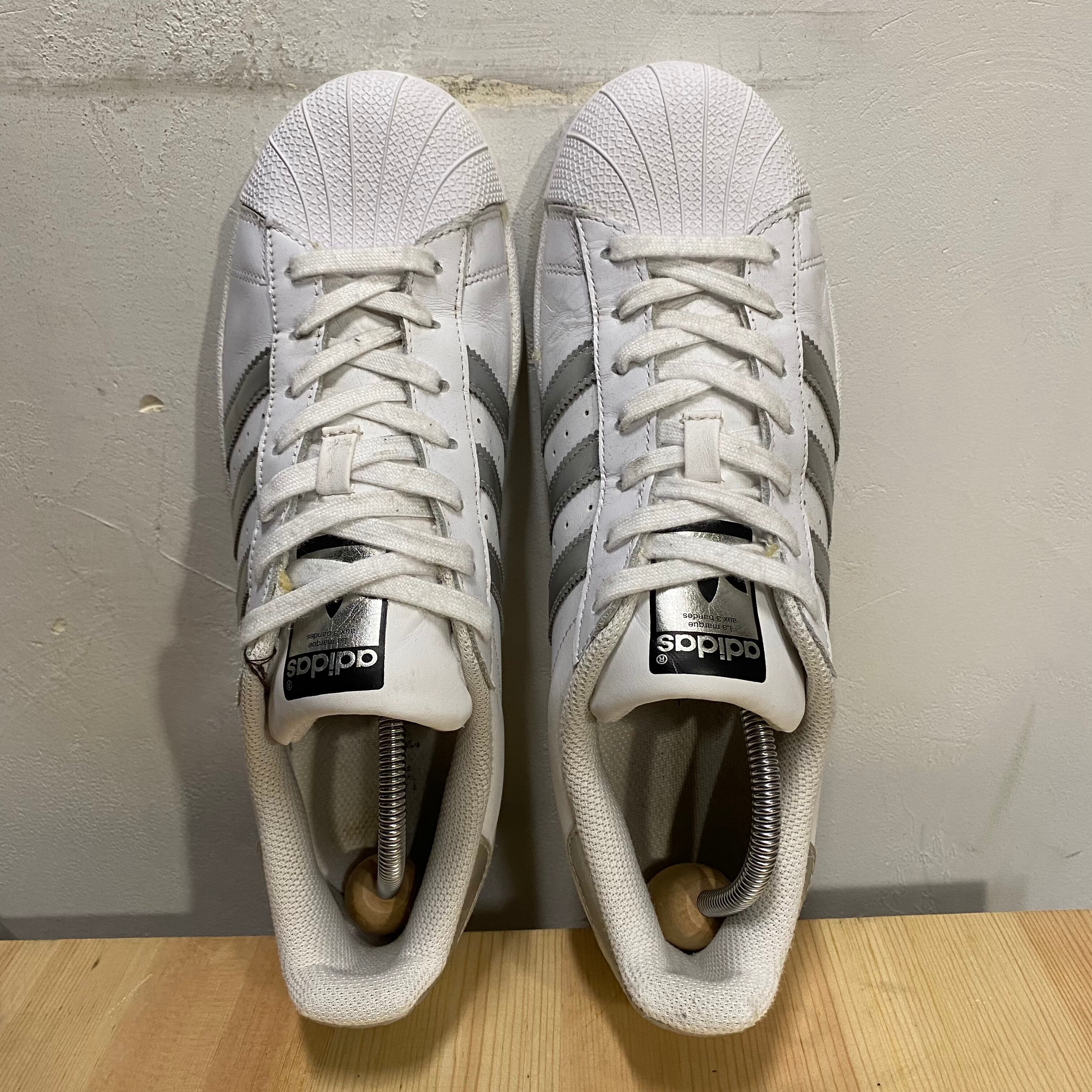 ヴィンテージ94年製adidas SUPER STAR白黒ホワイト25.5cm