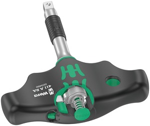 【数量限り】WERA ヴェラ 差込角1/4DR T型ラチェットドライバーハンドル 軸長45mm ギア数80 023460