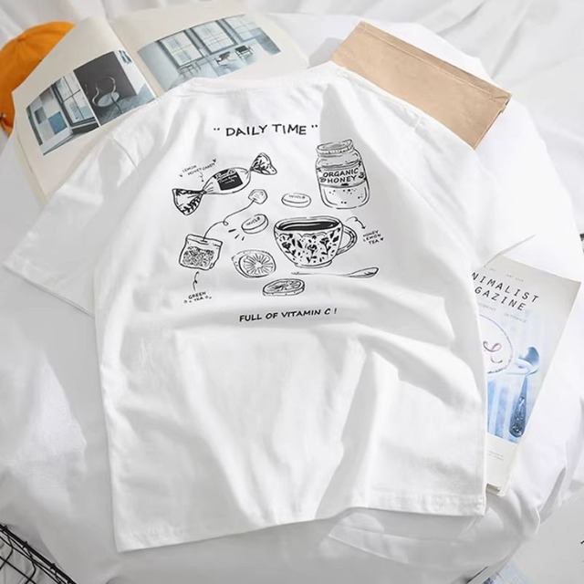 ポップでかわいいプリントTシャツ　　K17088