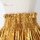 フラダンス 衣装 パウスカート ブラウン系 プルメリア柄 モンステラ柄 ハワイアンプリント アロハ フラ ダンス レッスン 練習 植物柄 花柄 シングル スカート フレア 華やか おしゃれ かわいい 上品 イエロー系 茶 黄 フラダンス衣装 おしゃれなスカート ハワイアンファッション カジュアル キュート ダンスウェア