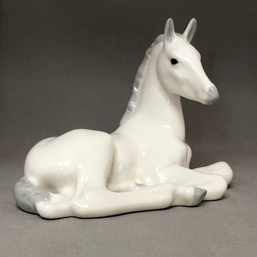 新品　Imperial Porcelain　インペリアルポーセリン　ロモノーソフ　白馬　馬