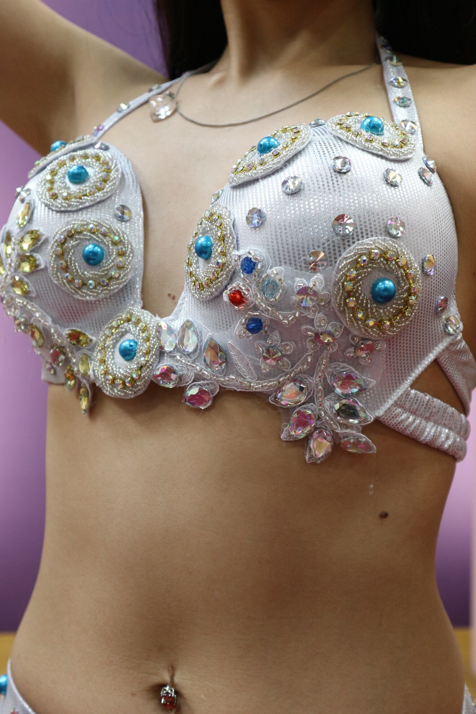 エジプト製 ベリーダンス衣装 ホワイト | shamirajapan エジプト製 ベリーダンス衣装 ホワイト | shamirajapan