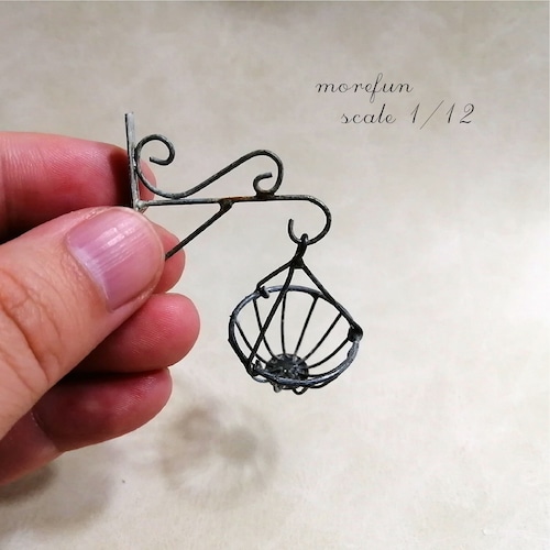 鉄フック＆花ポット　AA-009　ミニチュア　ドールハウス