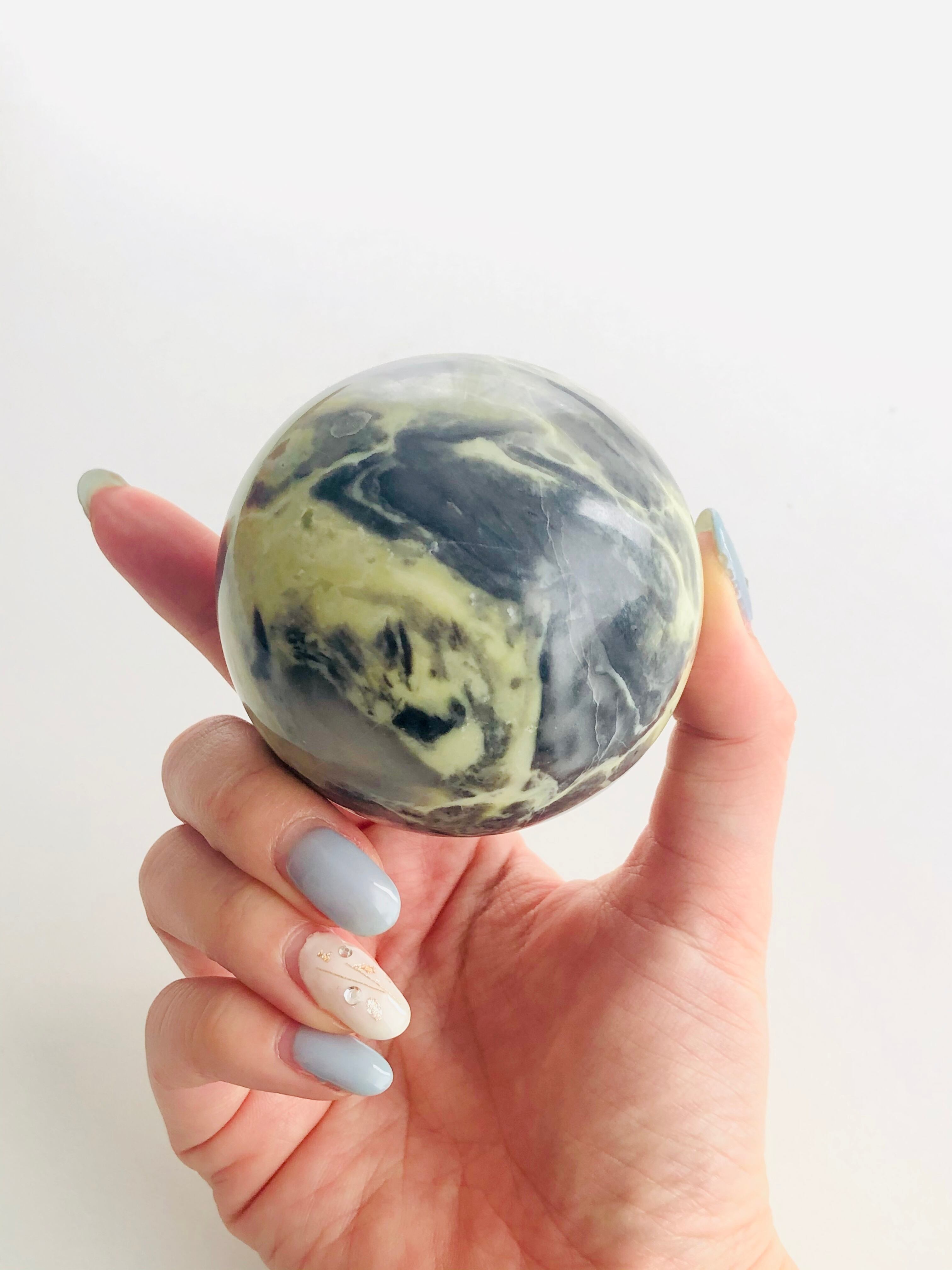 希少!インフィナイト(サーペンティン)丸玉