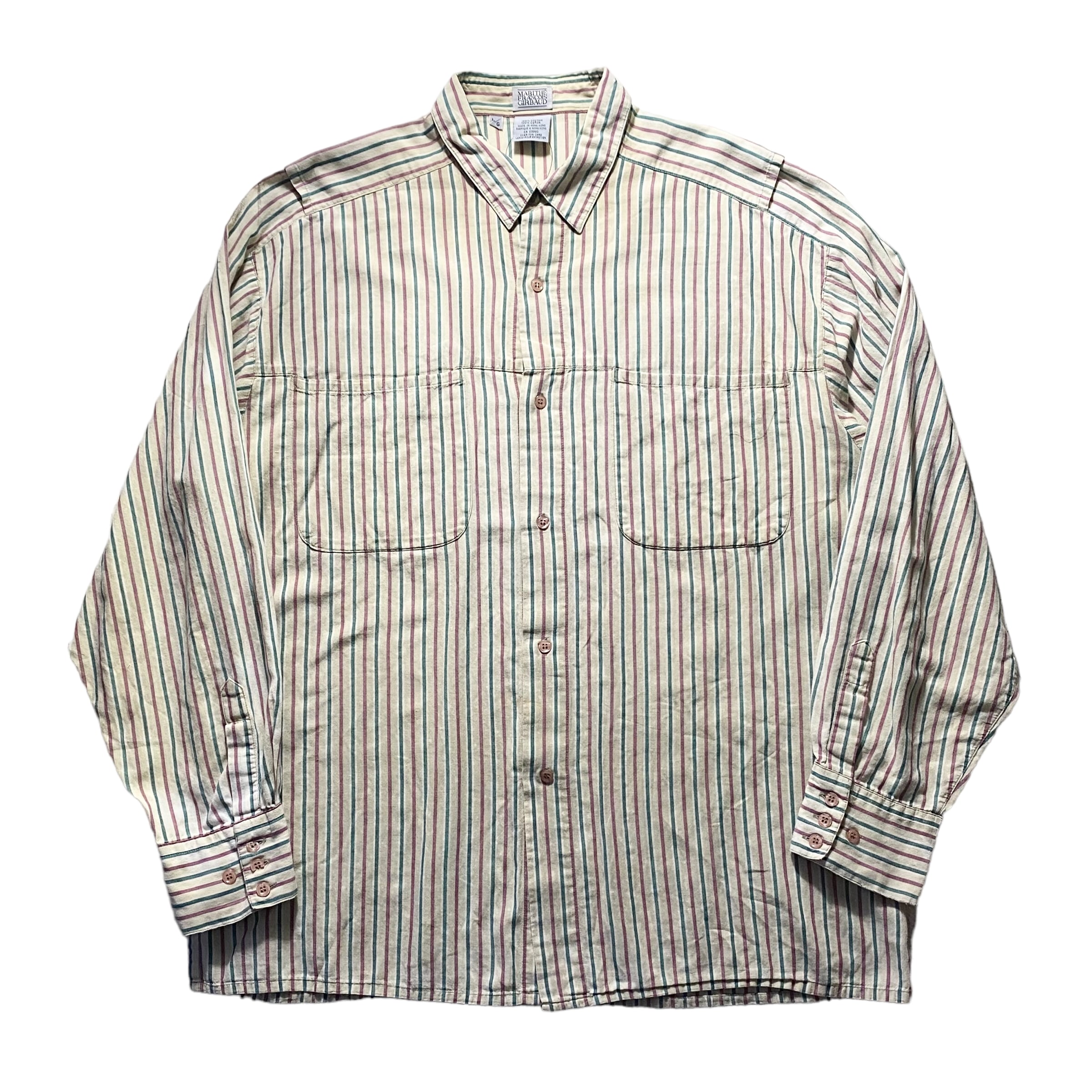 Marithe Francois Girbaud シャツ S vintage MARITHE FRANCOIS GIRBAUD stripe shirt | NOIR ONLINE