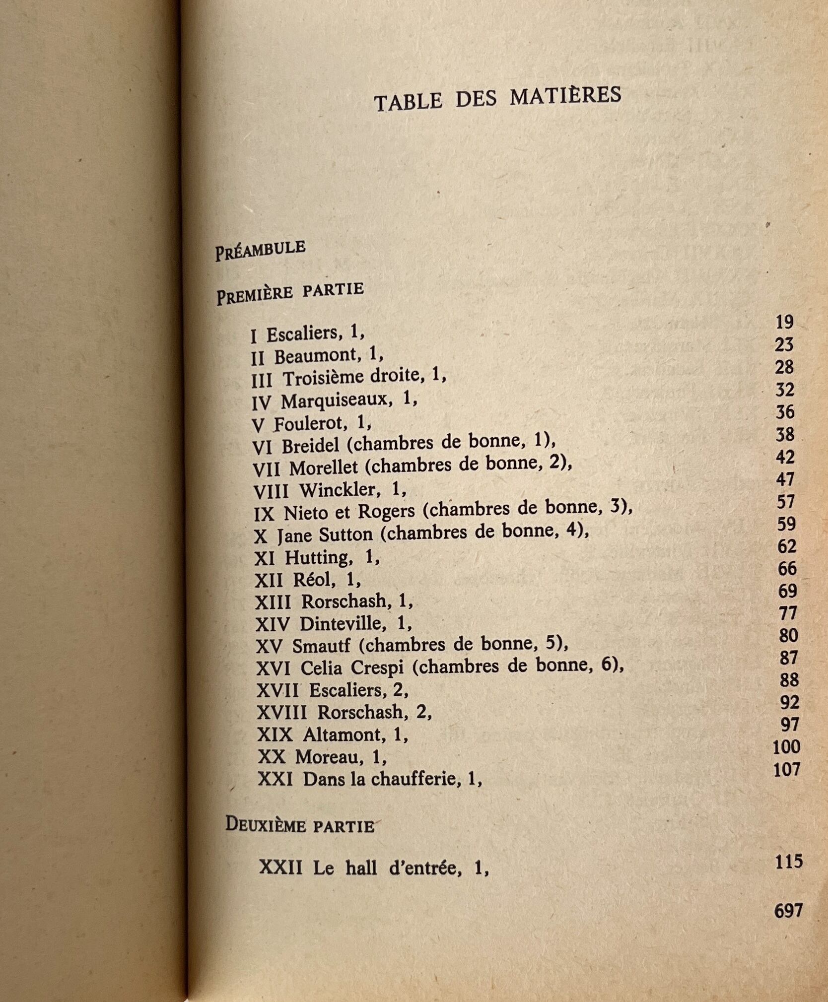 La Vie mode d'emploi 人生使用法 / Georges Perec ジョルジュ・ペレック / Le Livre de Poche