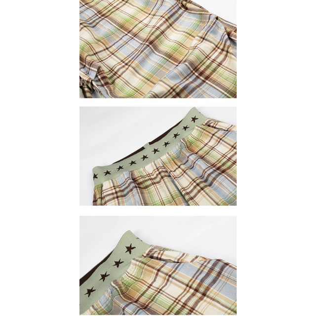 star west checked pants　スターウエストチェック柄パンツ　J2115
