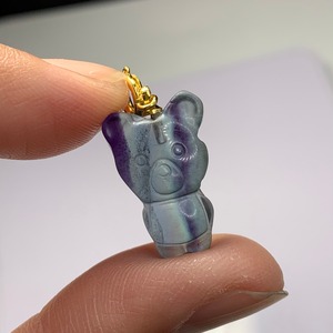 5.くまちゃんフローライトチャーム