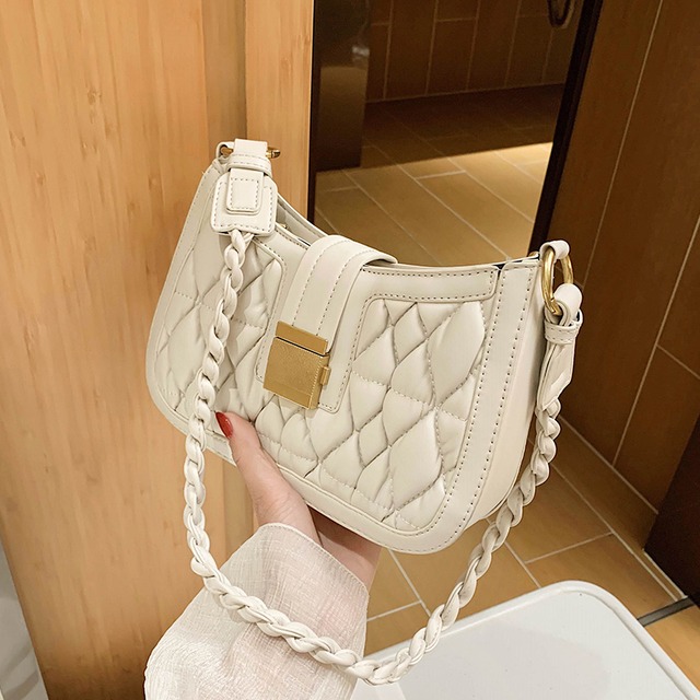 手織りバッグ女性バッグ2020新しいネット赤ファッションシンプルショルダーバッグ夏eign野生脇の下バッグ Tiancai_Wing_Bag8981192