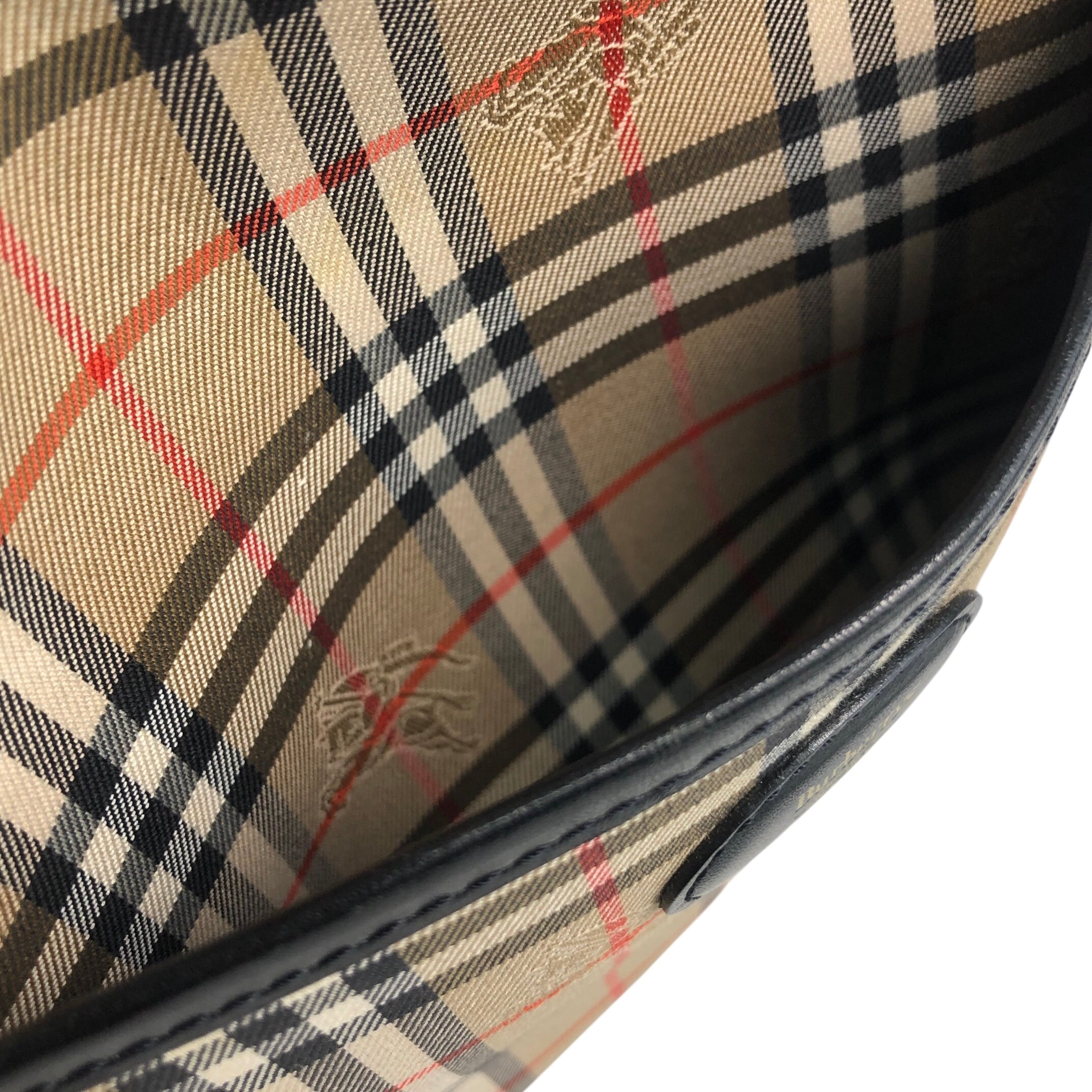 バーバリーズ ヴィンテージ ショルダーバッグ チェック PVC キャンバス BURBERRY バーバリー チェック ショルダーバッグ ベージュ キャンバス