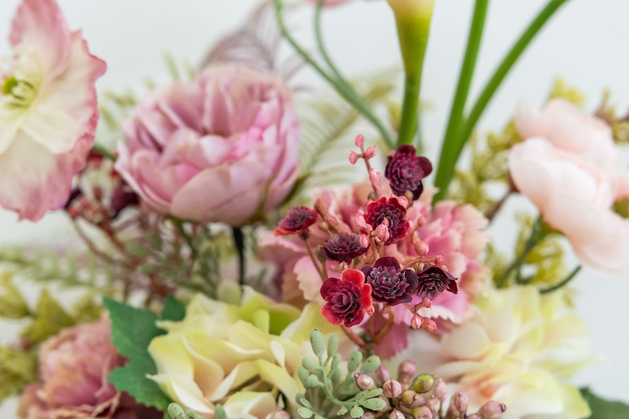 アーティフィシャルフラワー・アレンジメント（ピオニー／2色） by