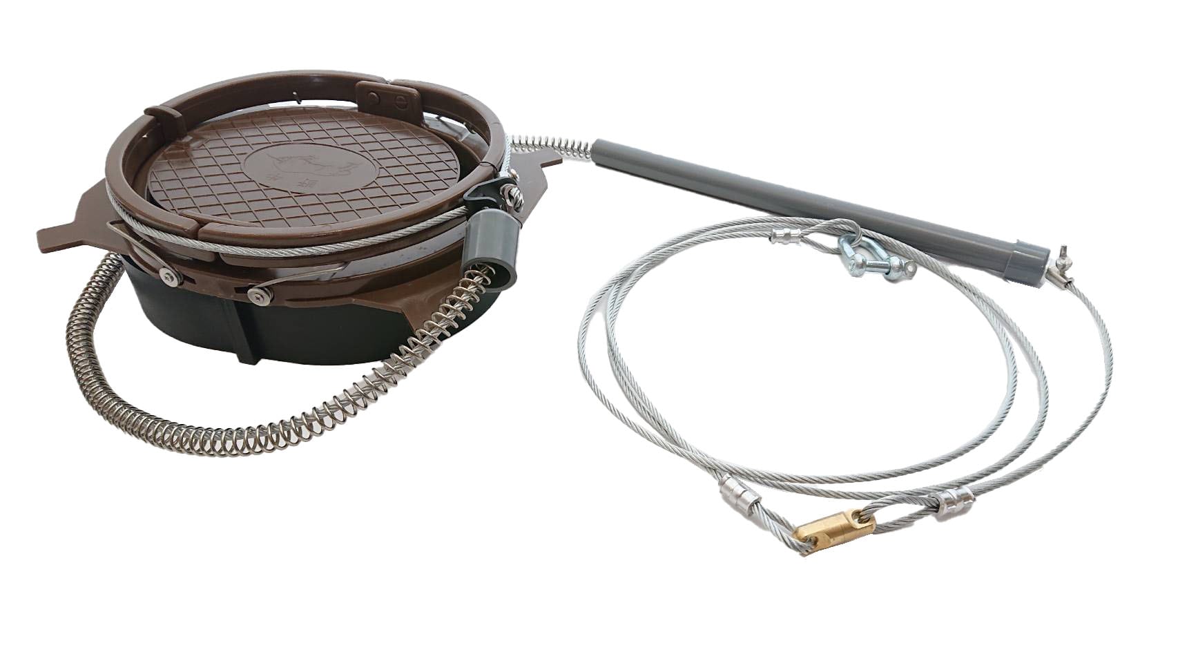 &be まとめ売り 10個セット くくり罠+12cm踏み板 イノシシ罠 エゾ鹿 狩猟 有害 新型四