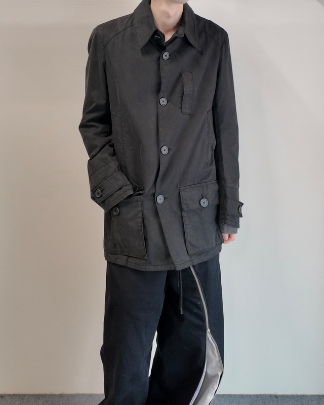 【MARCO TAGLIAFERRI】moleskin middle length coat