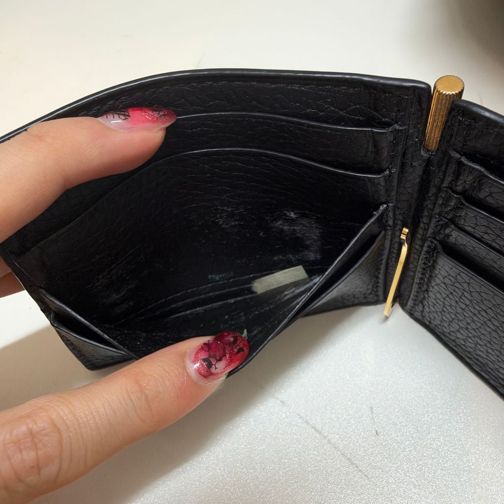 TOM FORD トムフォード Leather Money Clip マネークリップ ブラック