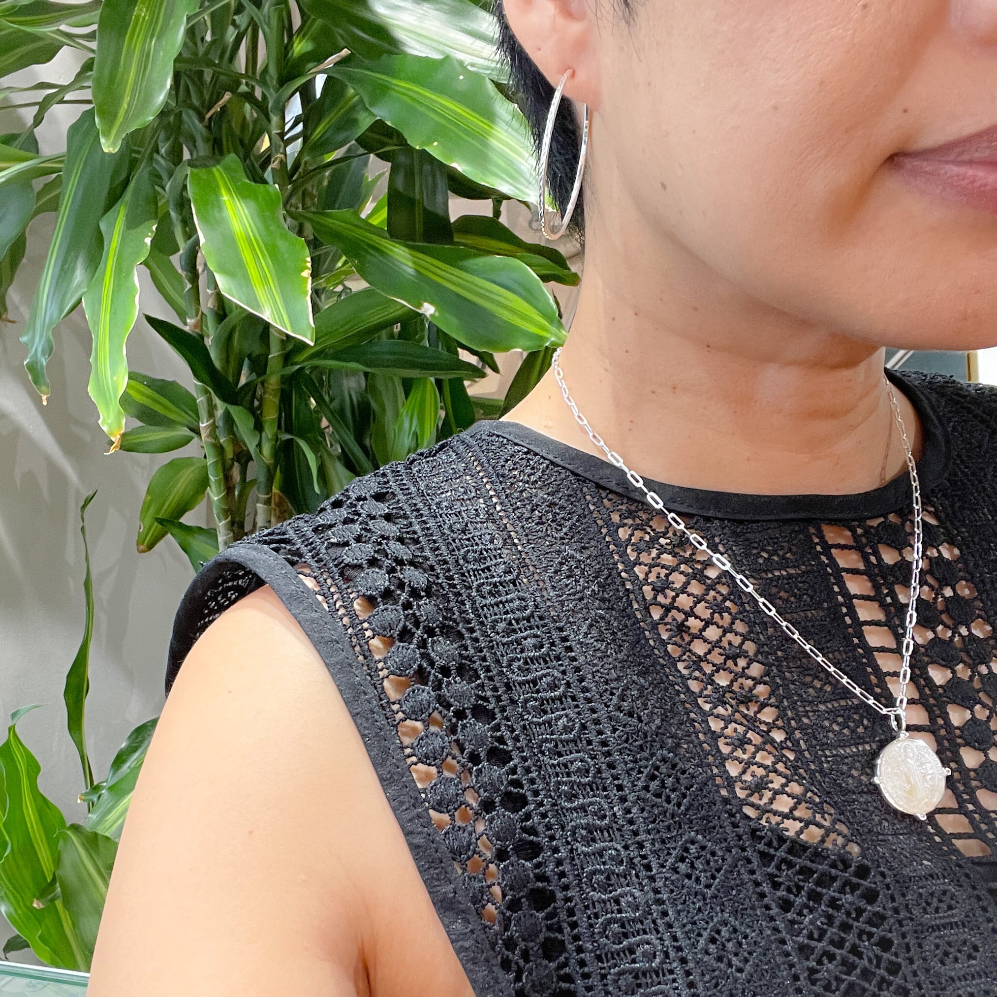 白蝶真珠のカービングネックレス R6389 白蝶真珠のカービングネックレス R6389