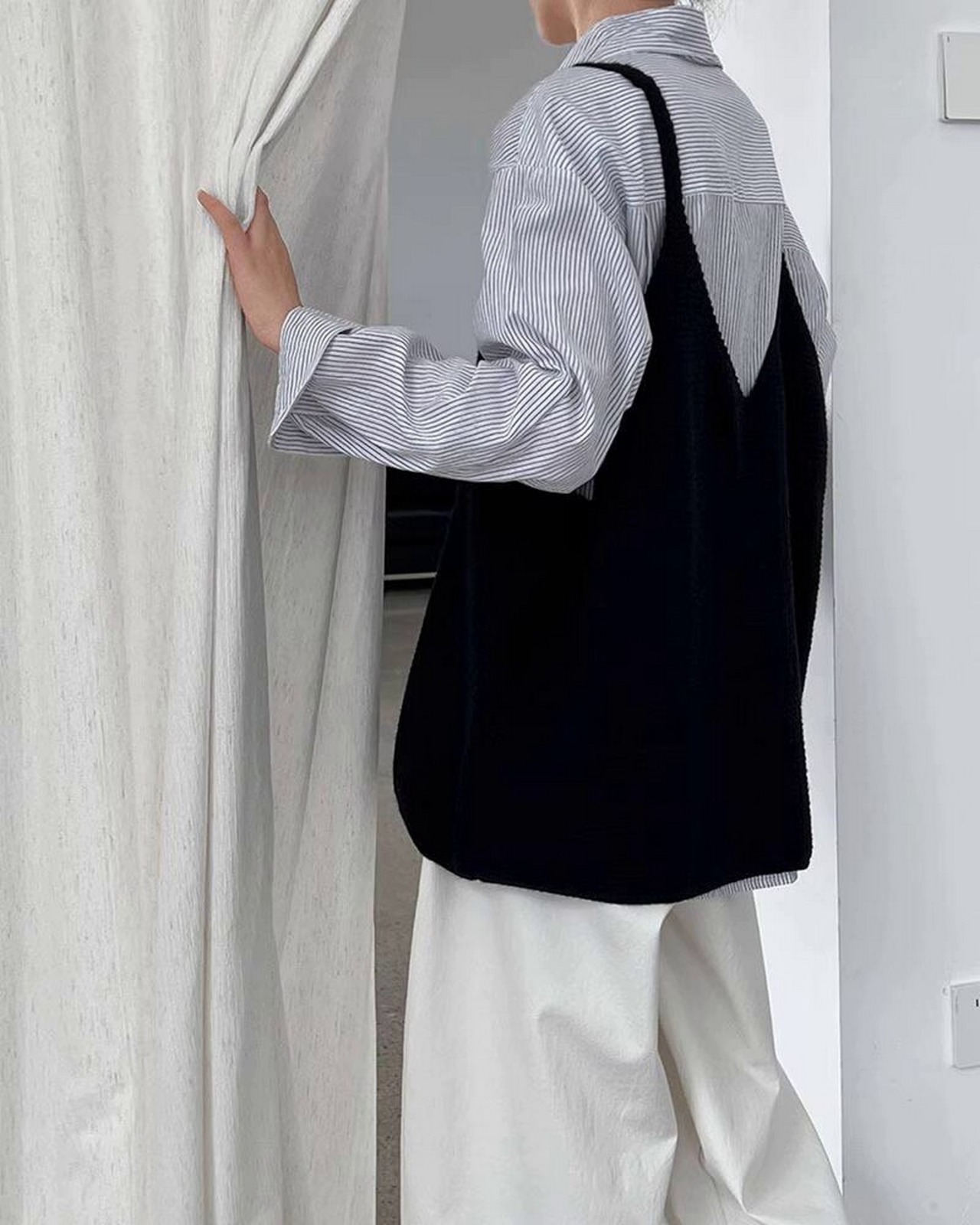 ルーズシルエットニットベスト 3color A0577 - 8