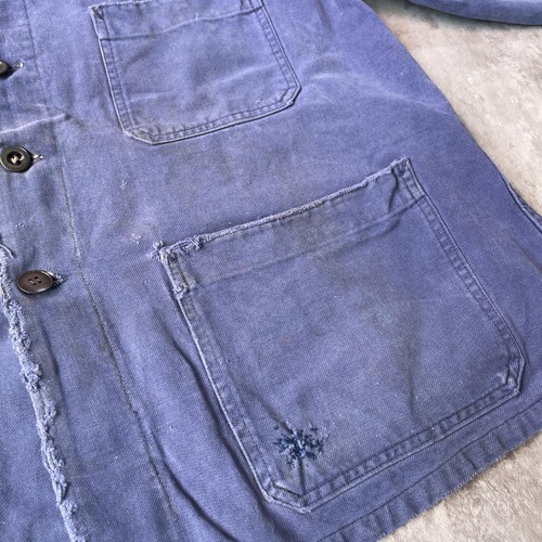 40-50s SAVO メタルボタン コットンツイル フレンチワークジャケット 詳細写真13