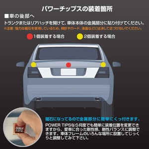 レプトンパワーチップス３個セット 燃費 向上 グッズ 車 パワーアップ トルク アップ 静電気 除去 チューニングパーツ