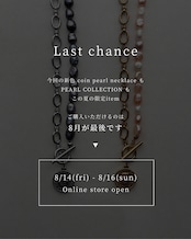 『深海の静寂』coin pearl necklace ※8月限定color