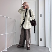 mixツイルオーバーハンサムJK/ライトベージュ