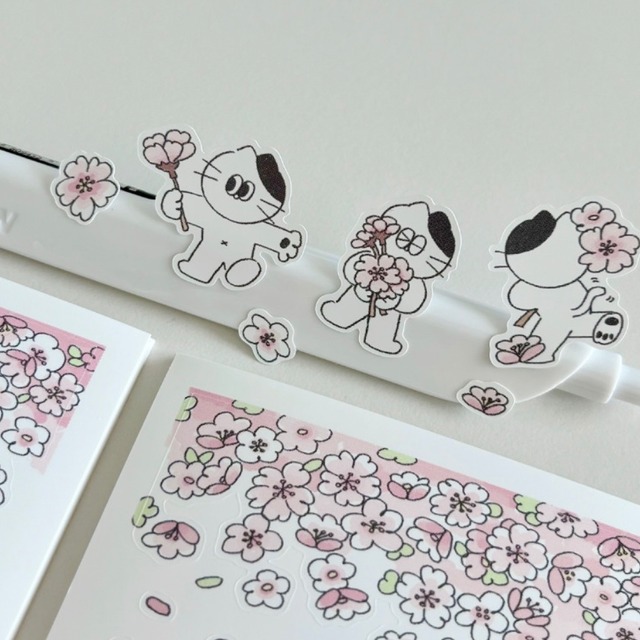 KEYKEYMADE 〔sticker -さくら-〕