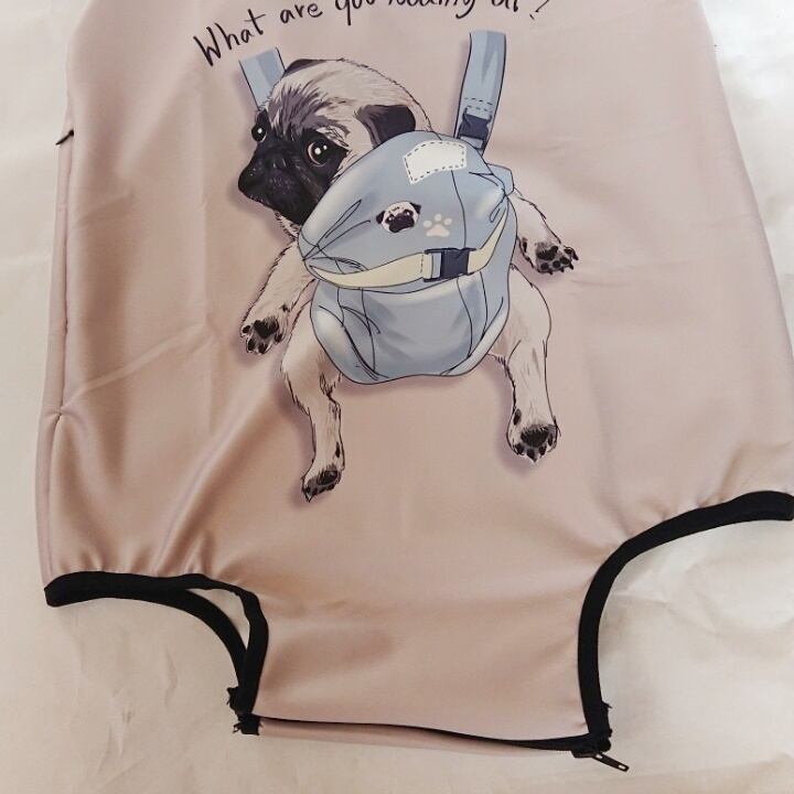 カバー スーツケース キャリーケース用 おんぶパグ | メンズ セレクトショップ TaeyangDay shop （テヤンデイショップ）