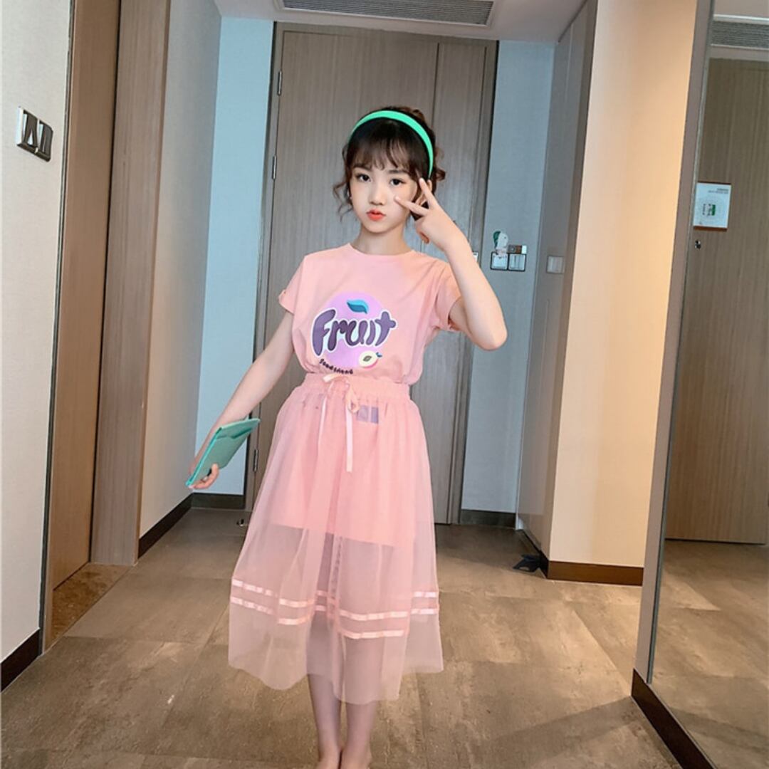 上下セット 女の子 80 ほろにが ピンク