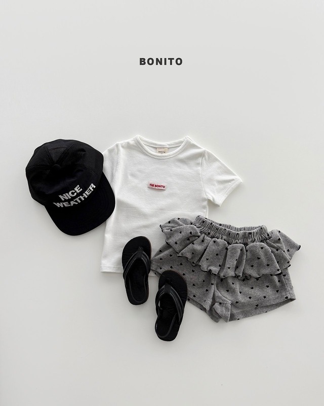 《予約》送料無料【BONITO】mini heart frill shorts