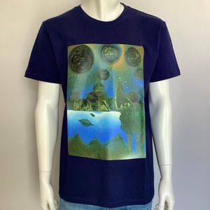 World of blue ( 深青の世界 )  Tシャツ  ネイビー