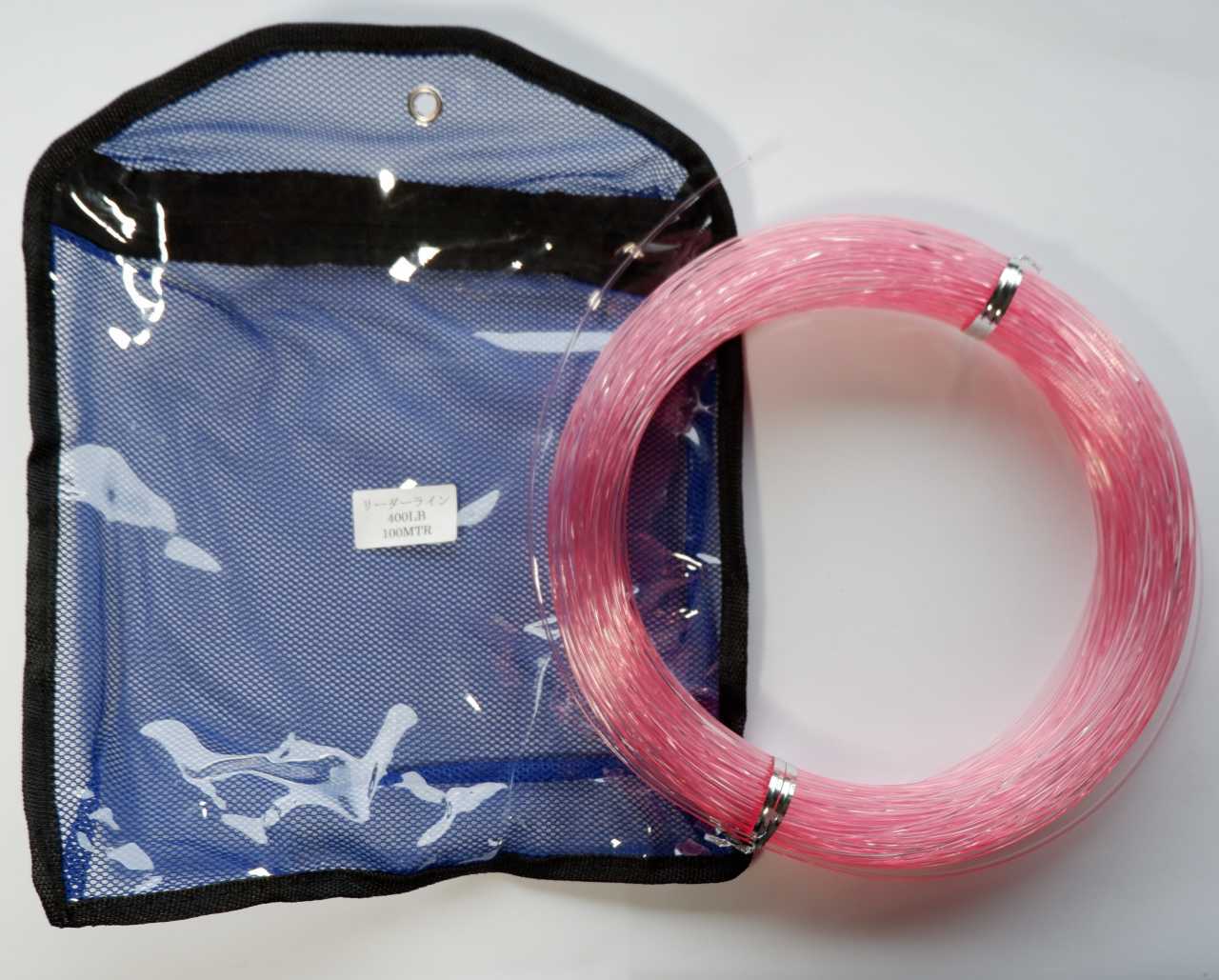 浮かれ野郎 400lb（150号 ）ピンク・ナイロン・モノフィラメント・リーダー 100M